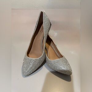 Elegant Silver Women's Shoes